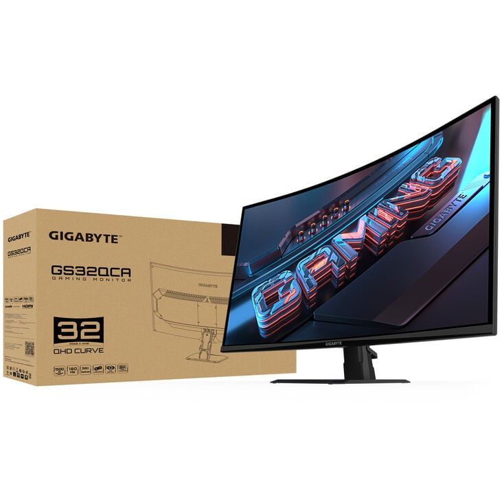 Gigabyte GS32QCA EU | 31.5  | VA | 180 Hz | 1 ms | 250 nits | HDMI ports quantity 2