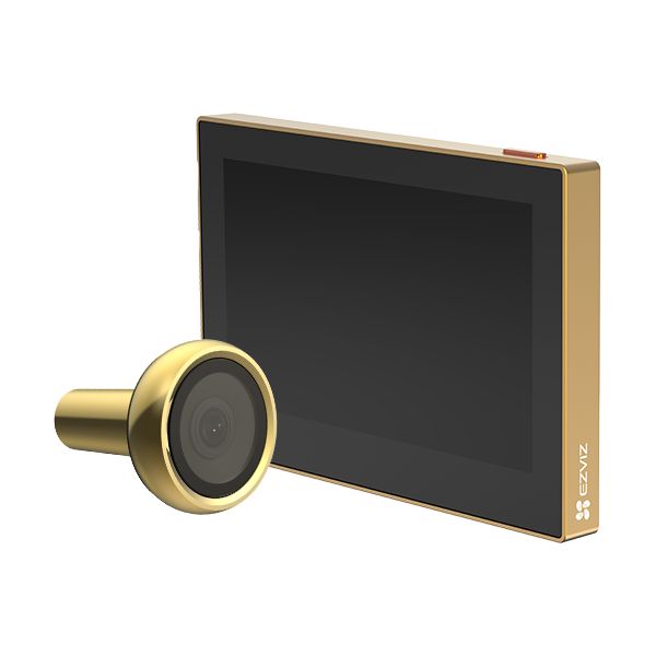 Vizor wireless conectare Wifi Ecran: color de interior de 4,3 inchi Rezolutie: 2MP Unghi vizualizare: 146° (diagonala) Baterie: litiu, reincarbabila 2.200 mAh Wifi: frecventa 2,4 GHz Grosime usa:cuprinse intre 35 si 105 mm si diametre ale vizorului de 14 pana la 26 mm Culoare: Auriu Consum:2W