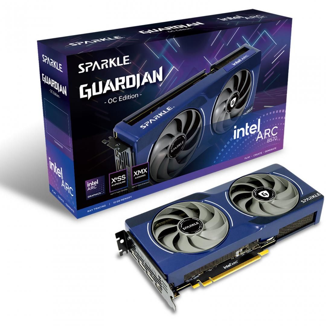 Placa video SPARKLE Arc B570 GUARDIAN OC 10 GB GDDR6 160 bit