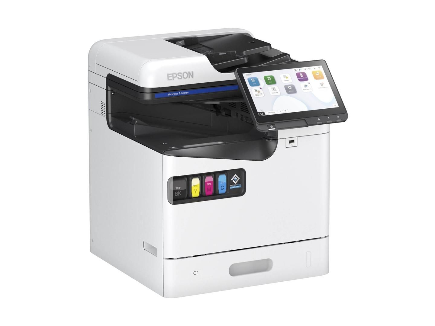 Imprimanta multifunctionala inkjet color Epson AM-C400, A4, duplex, ADF, USB 2.0, Wi-Fi, 40 ppm negru, 40 ppm color