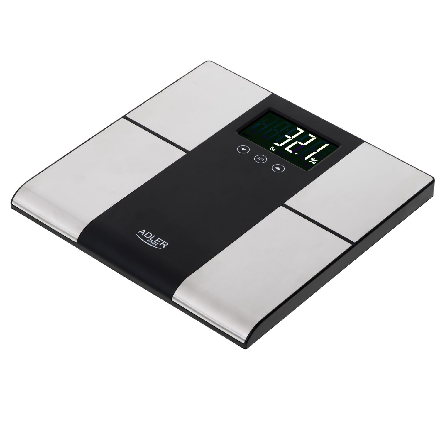 Adler AD 8165 personal scale Rectangle Black  Grey Electronic personal scale