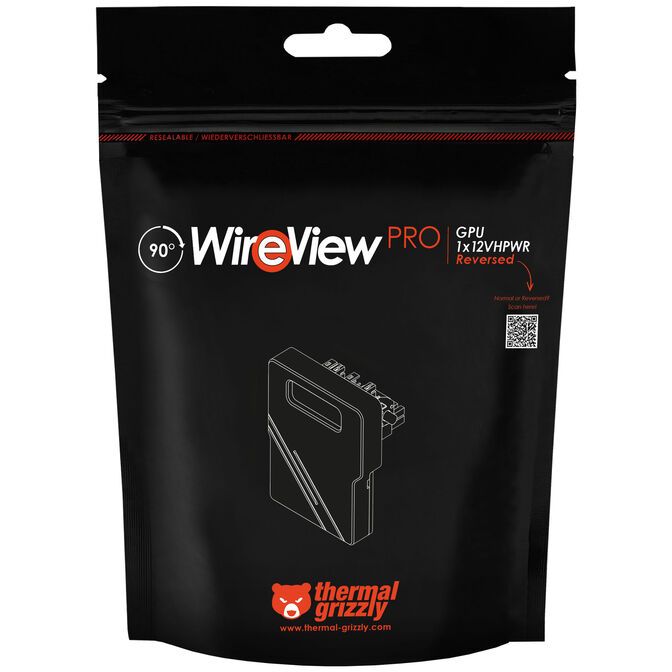 Thermal graphic card Grizzly WireView 90 Pro  1x12VHPWR - Reversible