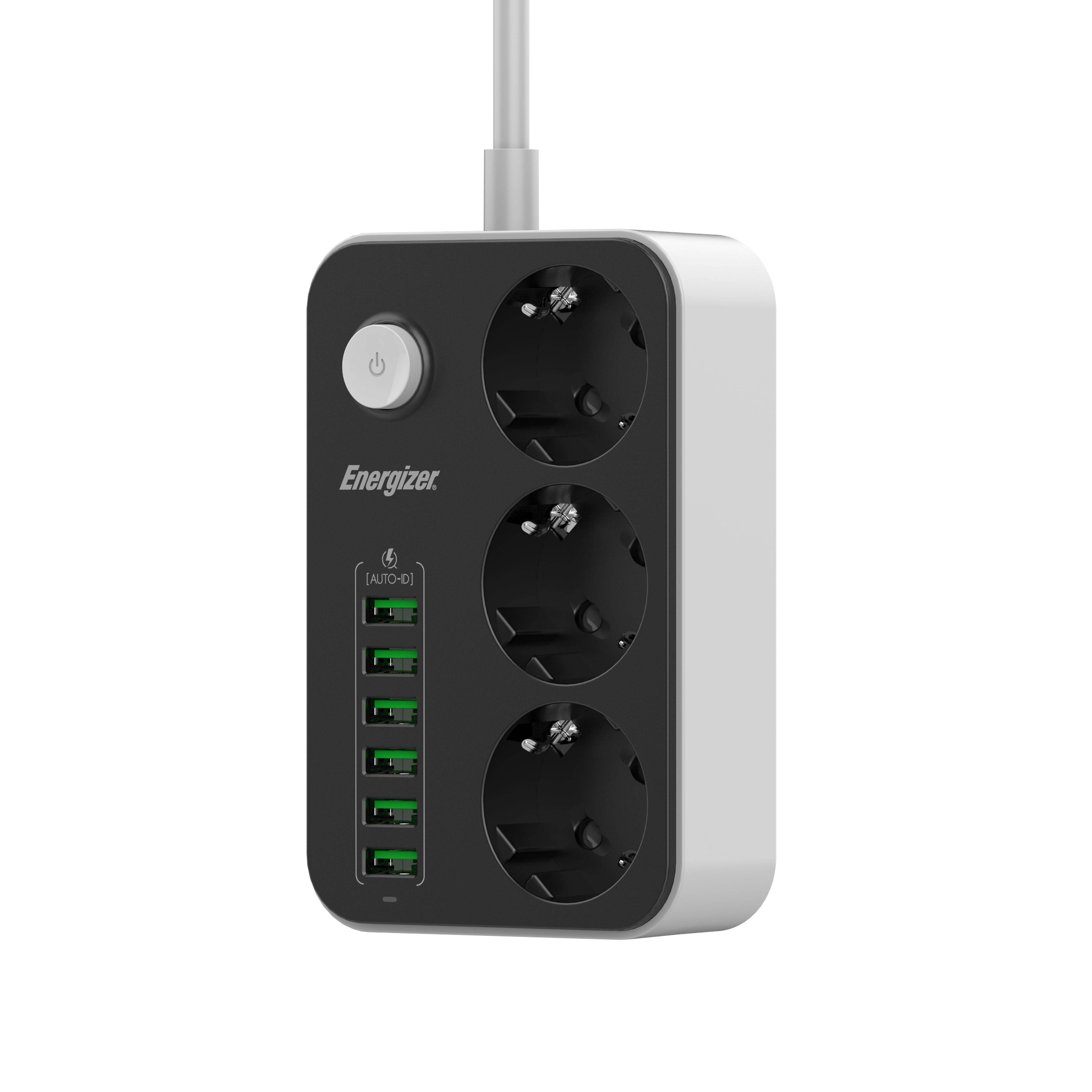 Power strip with Energizer EPB2500W01EU switch