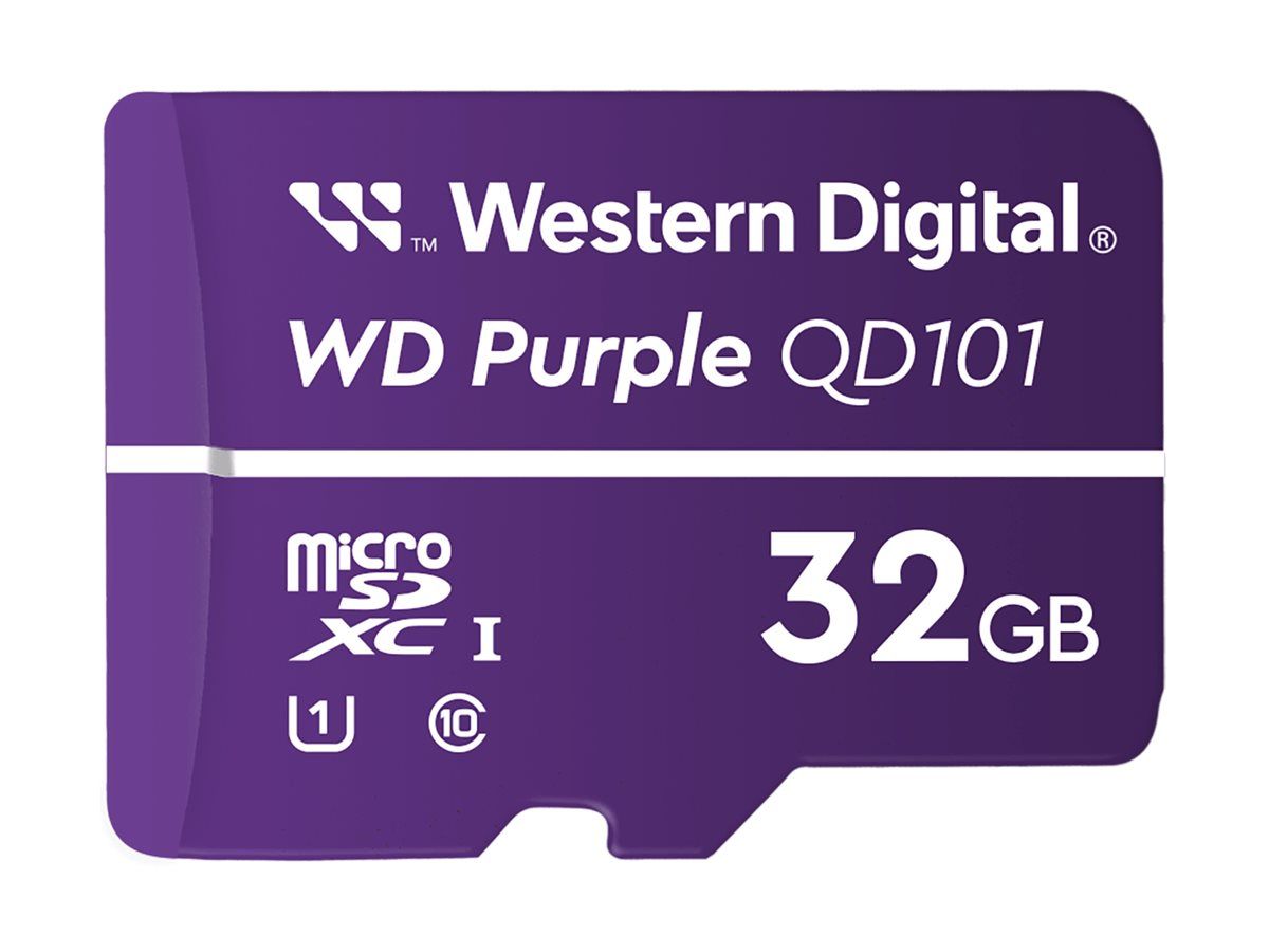 WD PURPLE QD101 MICROSD 32GB/3YEAR WARRANTY