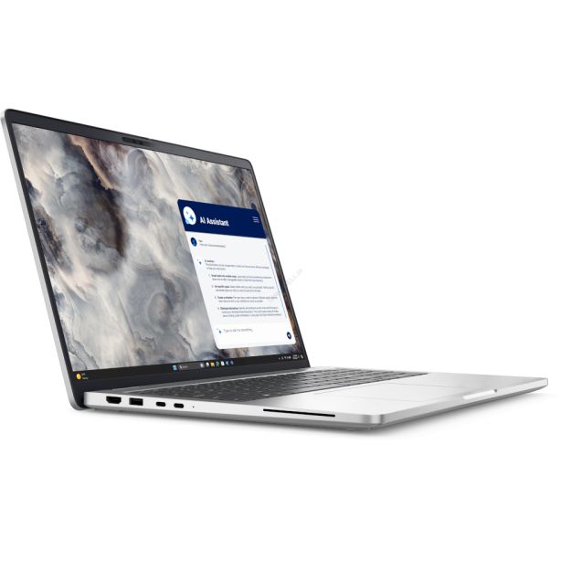 Laptop Dell Pro 16 Plus BTO201_PB16250_EMEA, 16 inch 1920 x 1200, Intel 236V (8 C / 8 T, 2.1 GHz - 4.7 GHz, 8 MB cache), 16 GB LPDDR5X, 512 GB SSD, Intel Arc Graphics 130V, Windows 11 Pro, Argintiu