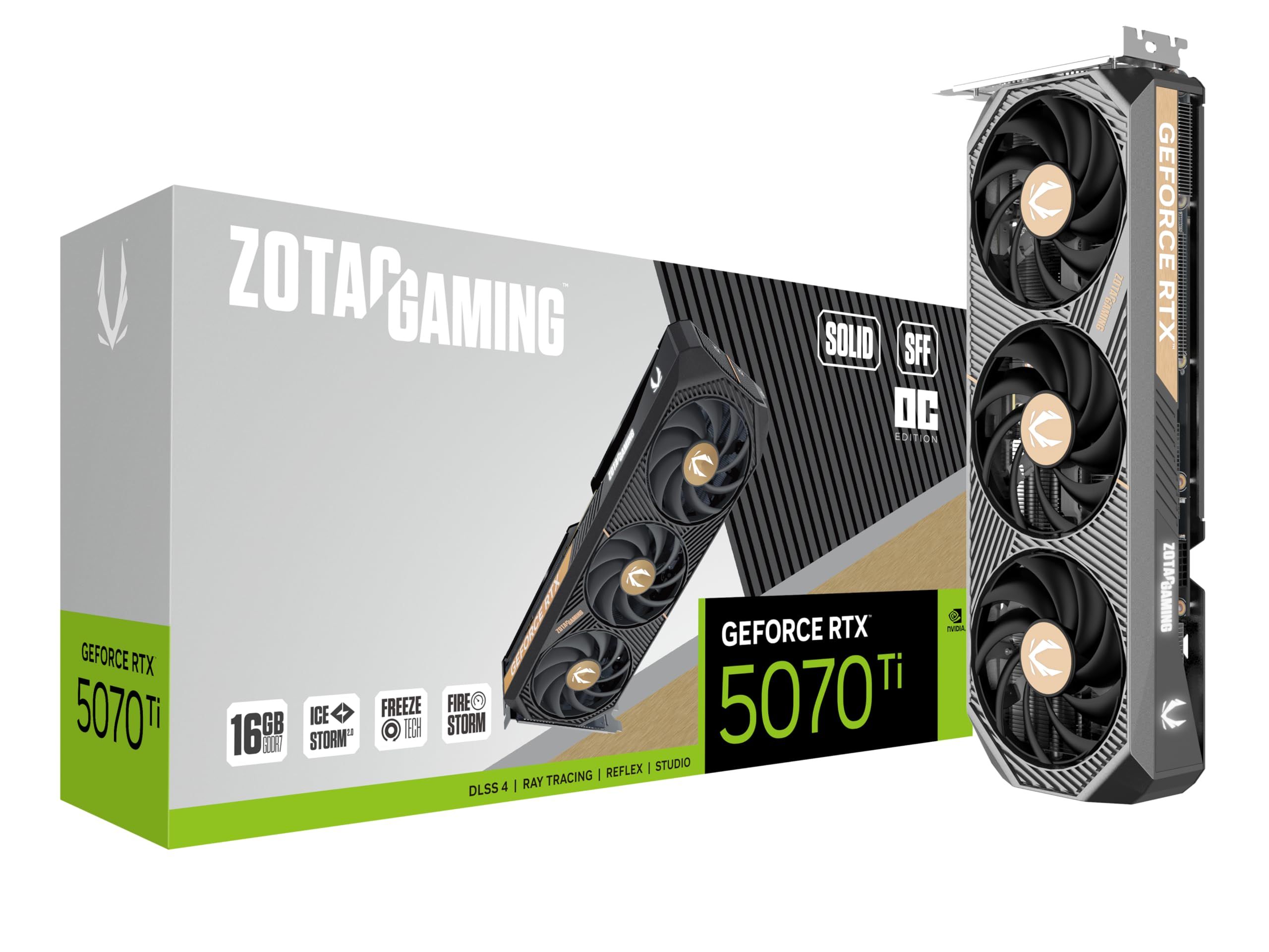 Zotac GAMING GeForce RTX 5070 Ti SOLID SFF OC NVIDIA 16 GB GDDR7