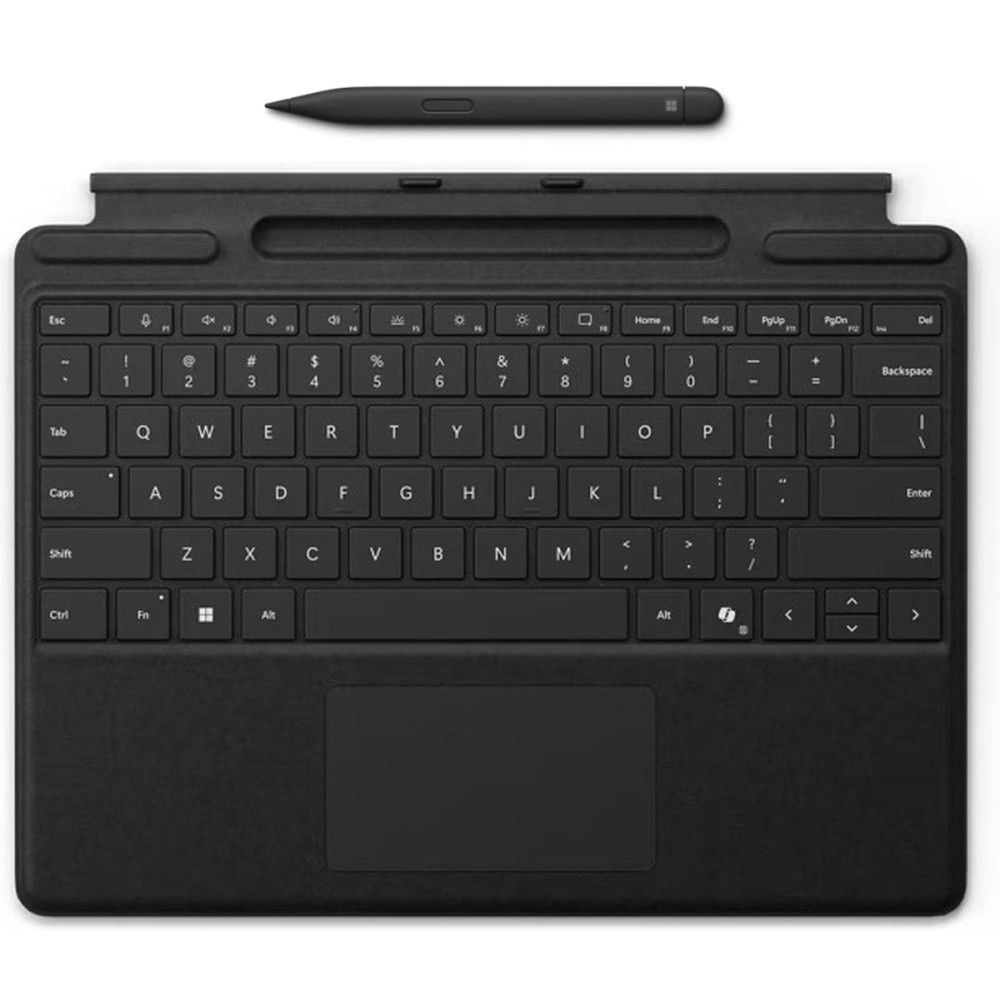 MS Surface Pro 11/10/9/8 Keyboard/Typecover with Slim Pen COMM black English International