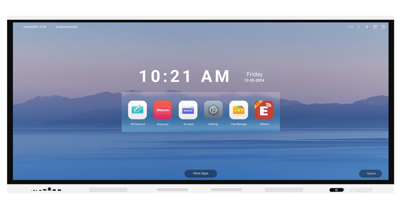 Display interactiv EvoBoard TE105YY(-N), 105 , RAM 8GB, ROM 128GB, 4K, Android 13, format wide 21:9