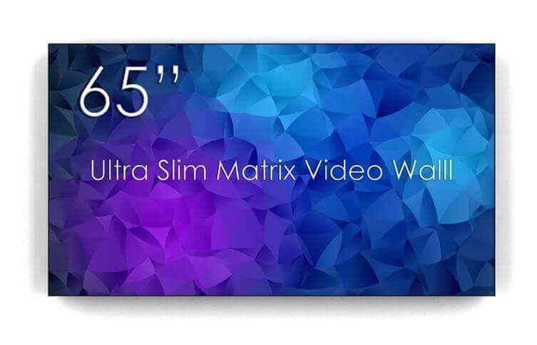 Pachet format din 2 display-uri pentru Video Wall SWEDX 65  Ultra Slim Matrix UMX-65K8-01, UHD. 3.5 mm Bezel