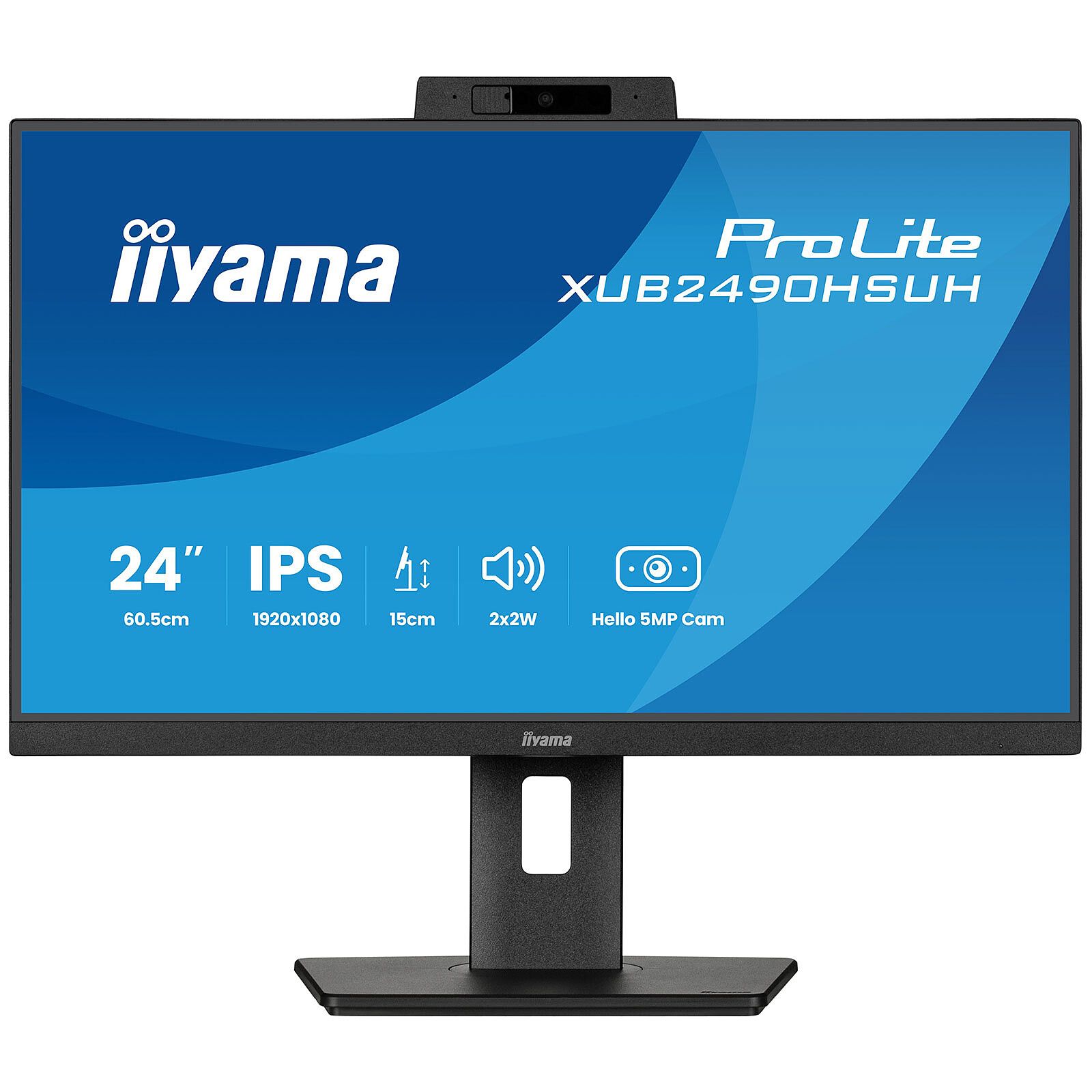 Monitor 23.8 inch IIyama XUB2490HSUH-B2 1920 x 1080 pixeli, 100 Hz