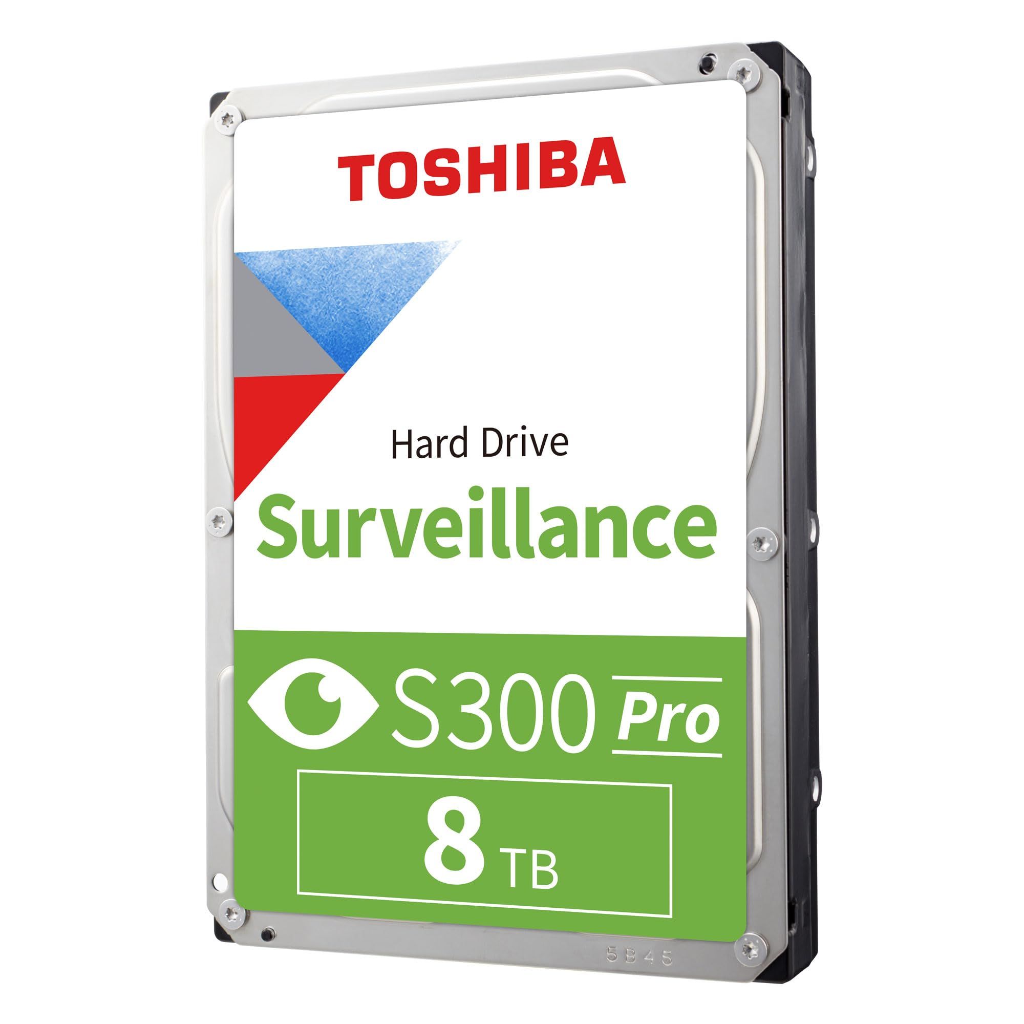 HDD Video Surveillance TOSHIBA S300 PRO 8TB CMR, 3.5'', 512MB, 7200RPM, SATA, 64 cameras, 24/7, TBW: 300