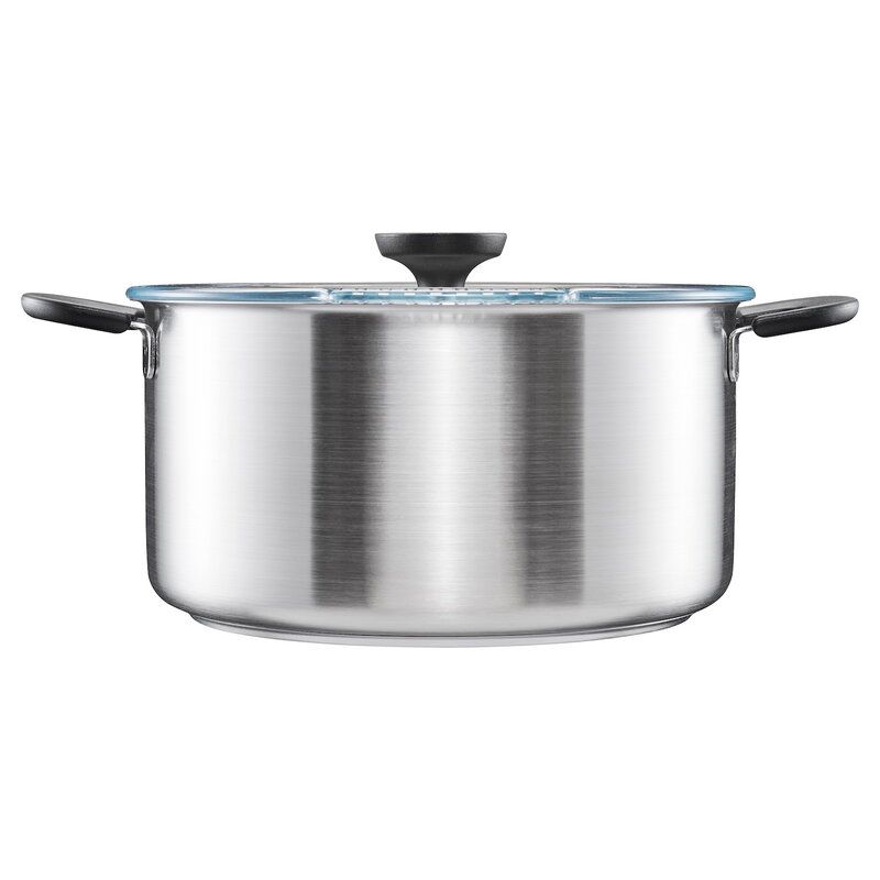 Stainless steel pot with lid (7L) Functional Form