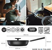 Chef's pan 26 cm (2.8 L) with a non-stick coating and a Hard Face lid