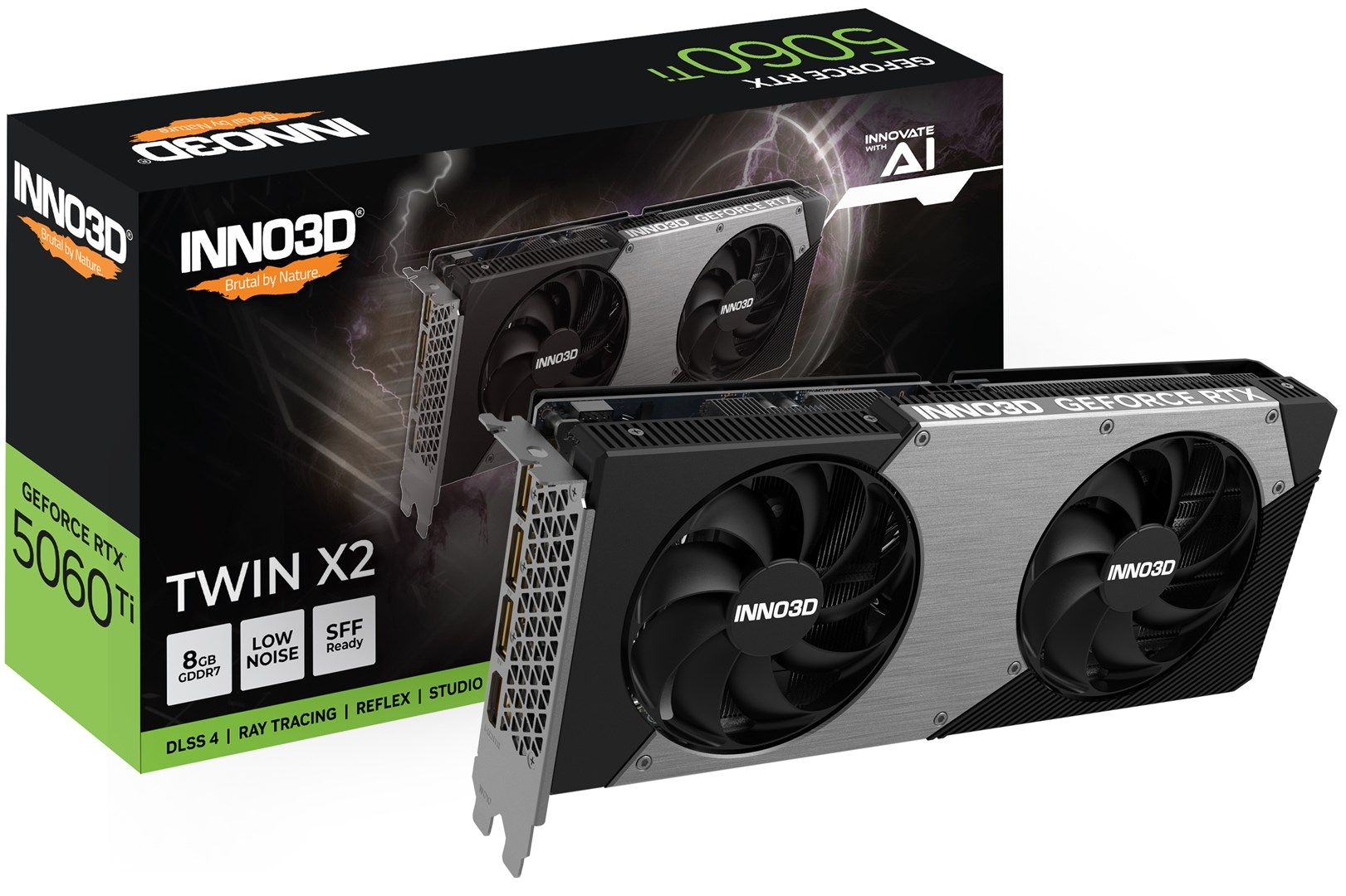 Placa video Inno3D GeForce RTX 5060 Ti TWIN X2 8 GB GDDR7 128 bit