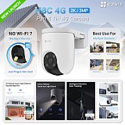 EZVIZ H8c 4G Dome IP security camera Outdoor 2304 x 1296 pixels Ceiling/Wall/Pole
