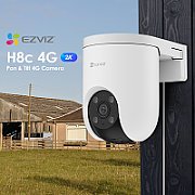 EZVIZ H8c 4G Dome IP security camera Outdoor 2304 x 1296 pixels Ceiling/Wall/Pole