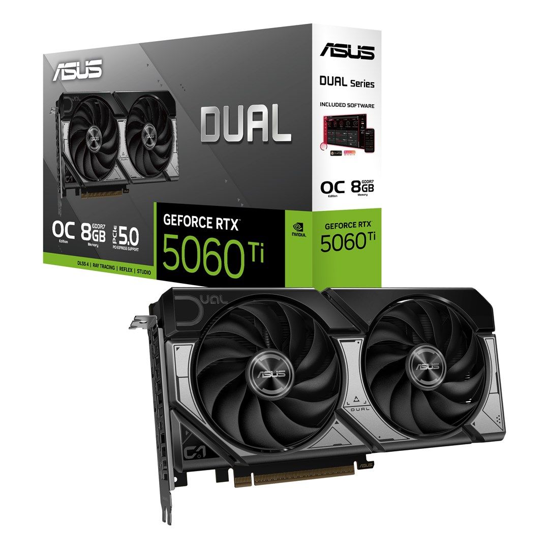 Placa video ASUS GeForce RTX 5060 Ti Dual OC 8 GB GDDR7 128 bit