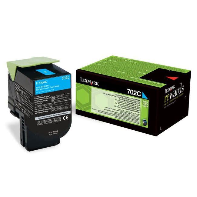 Cartus toner Lexmark 70C2XC0 ,Albastru ,4 000 pagini ,Original (70C2XC0) 