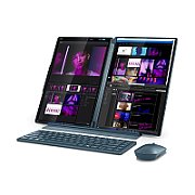 Laptop Lenovo Yoga Book 9 14IAH10 83KJ001KPB, 2 x 14 inch 2880 x 1800 Touchscreen, Intel 255H (16 C / 26 T, 2.5 GHz - 5.1 GHz, 24 MB cache, 28 W), 32 GB LPDDR5X, 1 TB SSD, Intel Arc 140T, Windows 11 Pro, Tidal Teal