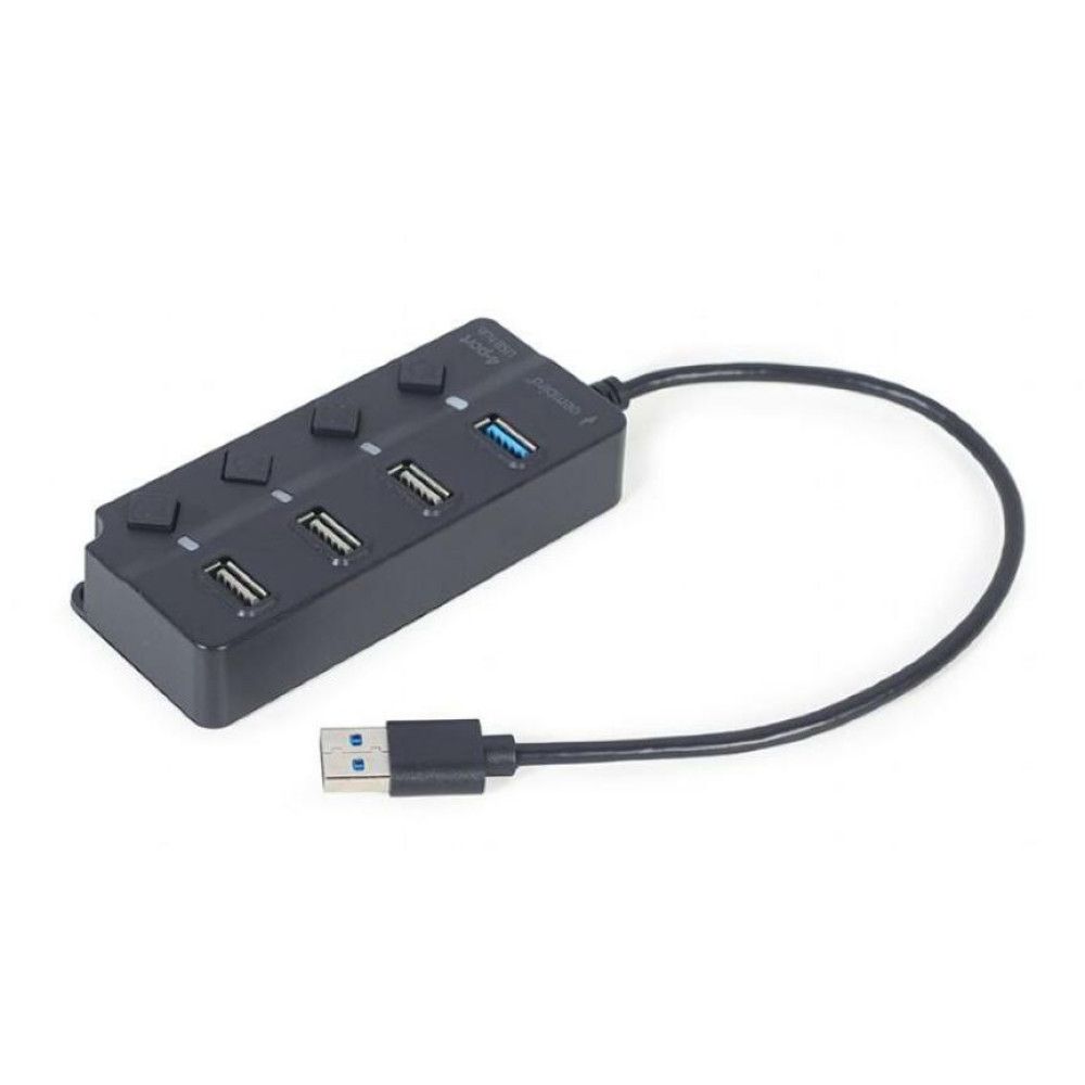 GEMBIRD 4-port USB HUB 1 x USB 3.1 + 3 x USB 2.0 black
