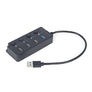GEMBIRD 4-port USB HUB 1 x USB 3.1 + 3 x USB 2.0 black