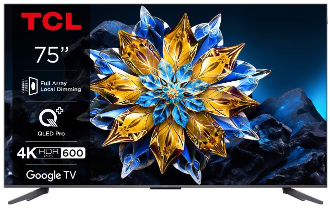 QLED TV 4K 75''(189 cm) TCL 75C61B PRO