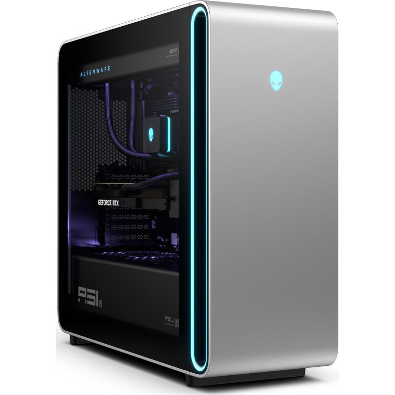 Desktop PC DELL Alienware Area-51 AAT2250, Intel 285K (24 C / 24 T, 3.2 GHz - 5.7 GHz), 64 GB RAM, 4 TB + 4 TB SSD, Fara unitate optica, NVIDIA GeForce RTX 5080 16 GB, 1500 W, Windows 11 Pro