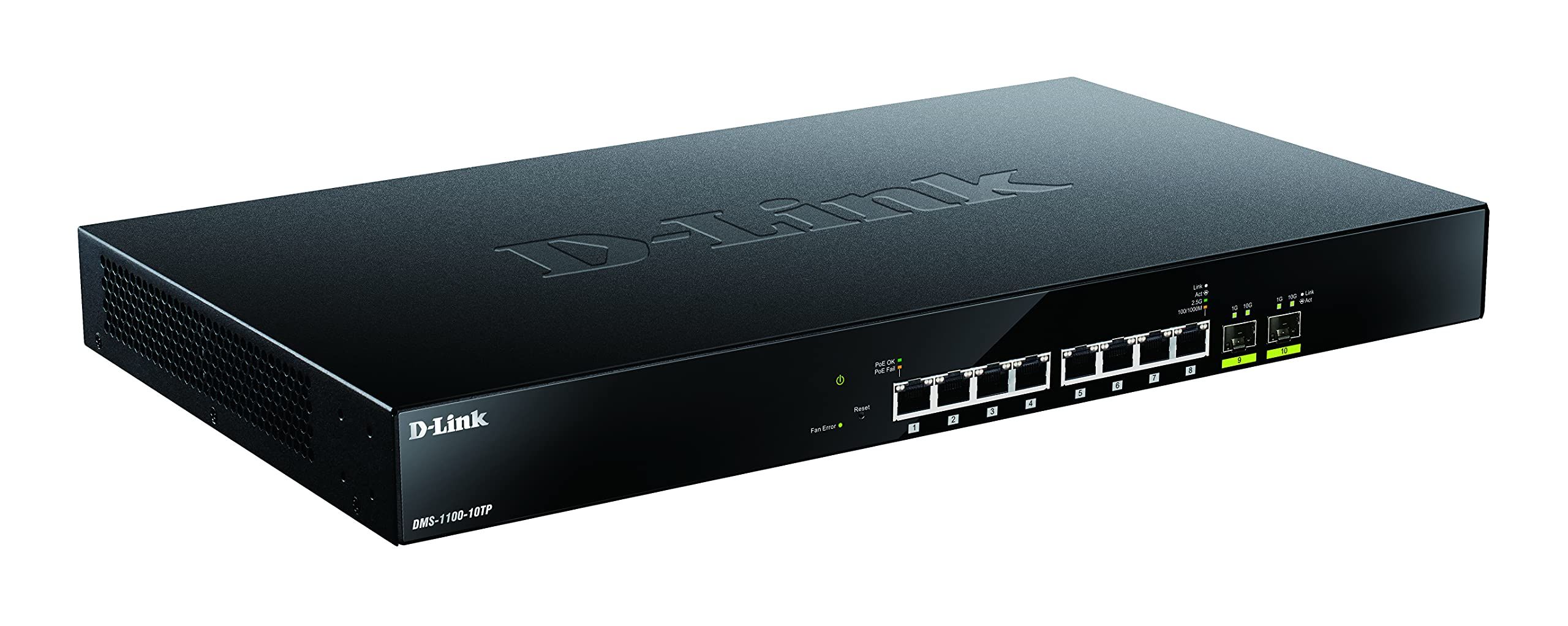 Network switch D-Link DMS-1100-10TP - Managed - L2 - 2.5G Ethernet (100/1000/2500) - Power over Ethernet (PoE) - Rack mount - 1U