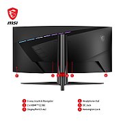 Curved gaming monitor MSI MAG 345CQRDE 34  - Flat screen - 86.4 cm