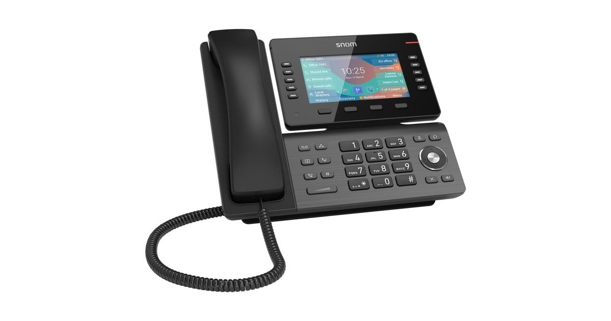 Snom D865 IP Phone - Grey - Linux - 50000 inputs - TFT - 12.7 cm (5 )