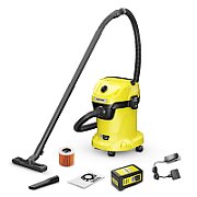 Pachet KARCHER cu baterie Universal Vacuum Cleaner WD 3-18 V-17/20
 [1 buc]Kärcher 2.445-034.0 cordless tool battery / charger
 [1 buc]Kärcher 2.445-032.0 cordless tool battery / charger Battery charger