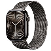 Apple Watch Series 10 GPS + Cellular 46mm Slate Titanium Case with Slate Milanese Loop - S/M