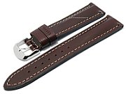 Leather strap Zeppelin in brown  22 mm