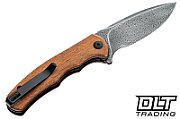 CIVIVI Mini Praxis Knife with Damascus steel and Guibourtia handle