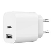 GEMBIRD 2-port universal USB charger A+C 2.4 A white