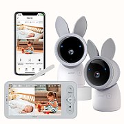 Kit supraveghere 2 camere si monitor Arenti  AINanny Baby Monitor Duo Pack , 2K, 3MP, ecran LCD 5 inch, mini, wireless, microSD max 256GB, monitor LCD 5 inch, 720p, 3350 mAh, , audio bidirectional, IR 10m,  AINANNY KIT 3MP PLUS-EU  (timbru verde 0.8