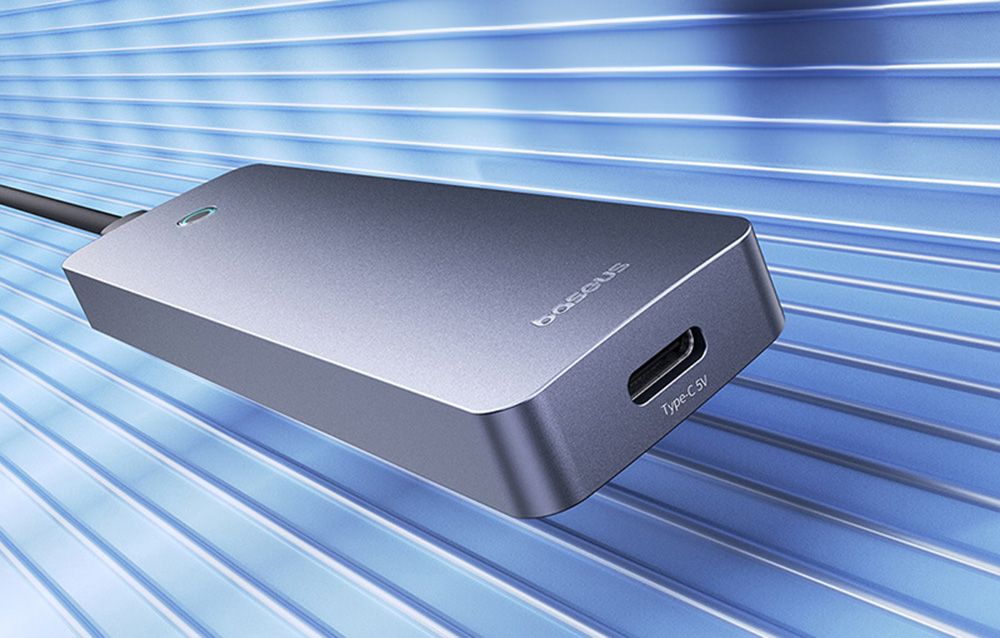 HUB USB Baseus UltraJoy 4 in 1, input USB 3.0, output 4 x USB 3.0, lungime cablu 150 cm, gri  B0005280B811-03  (timbru verde 0.18 lei) - 6932172653248