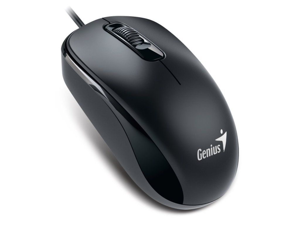 MOUSE Genius,  DX-110 , PC sau NB, cu fir, USB-C, optic, 1200 dpi, butoane/scroll 3/1, cablu 1.5m, negru,  31010028401  (timbru verde 0.18 lei)