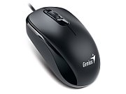 MOUSE Genius,  DX-110 , PC sau NB, cu fir, USB-C, optic, 1200 dpi, butoane/scroll 3/1, cablu 1.5m, negru,  31010028401  (timbru verde 0.18 lei)
