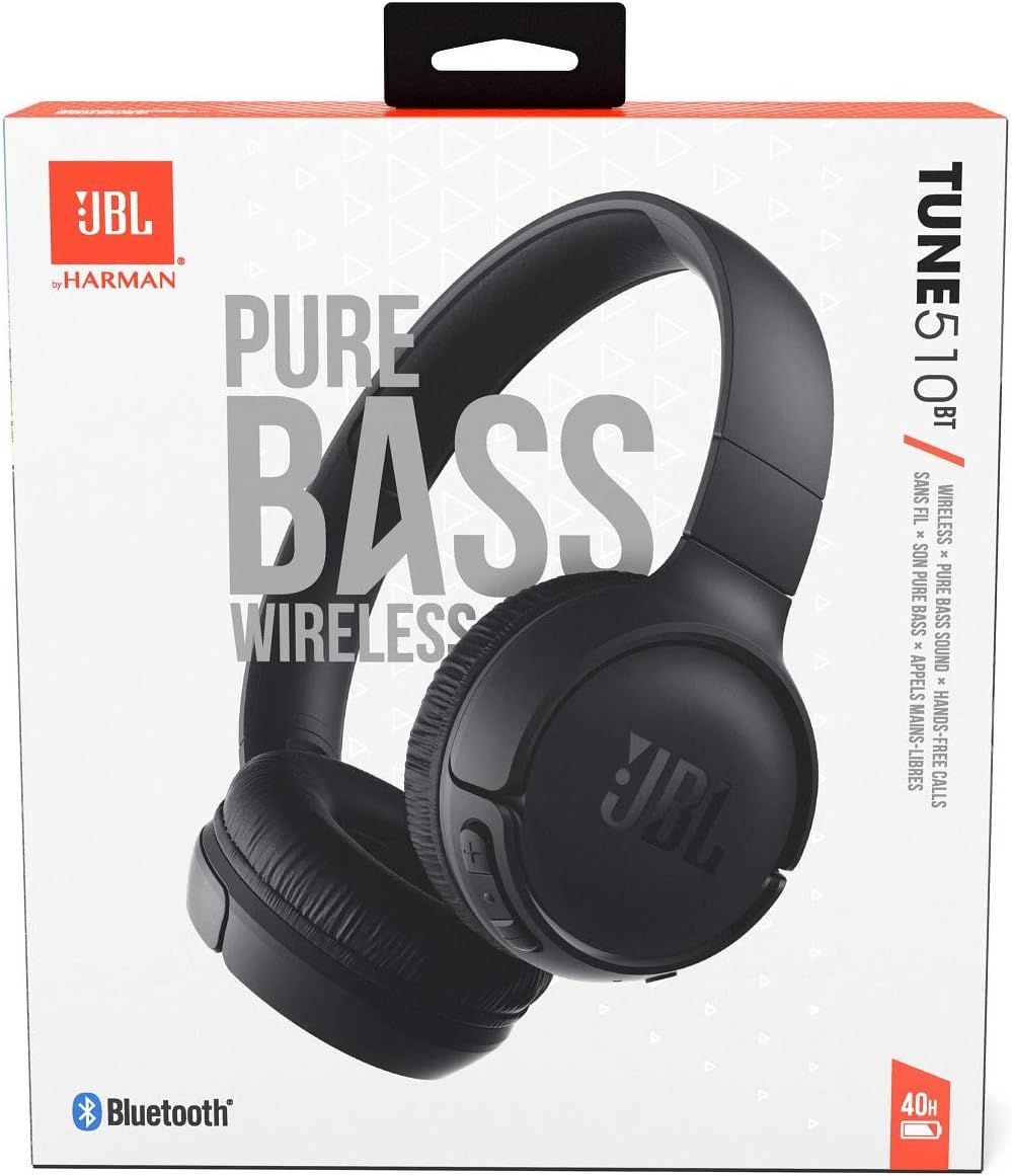 JBL Headphones Tune 510BT black Schwarz (JBLT510BTBLKEU)