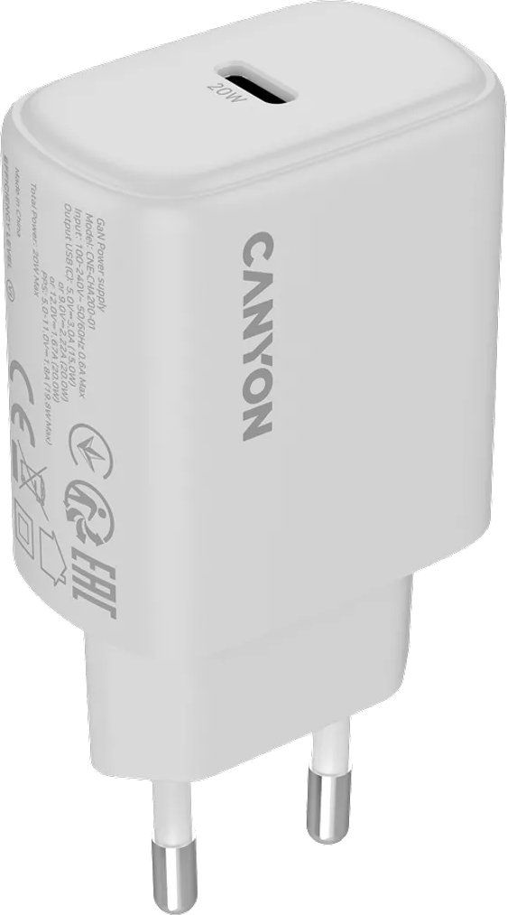 CANYON charger OnCharge 200 20W 1xPD EU White