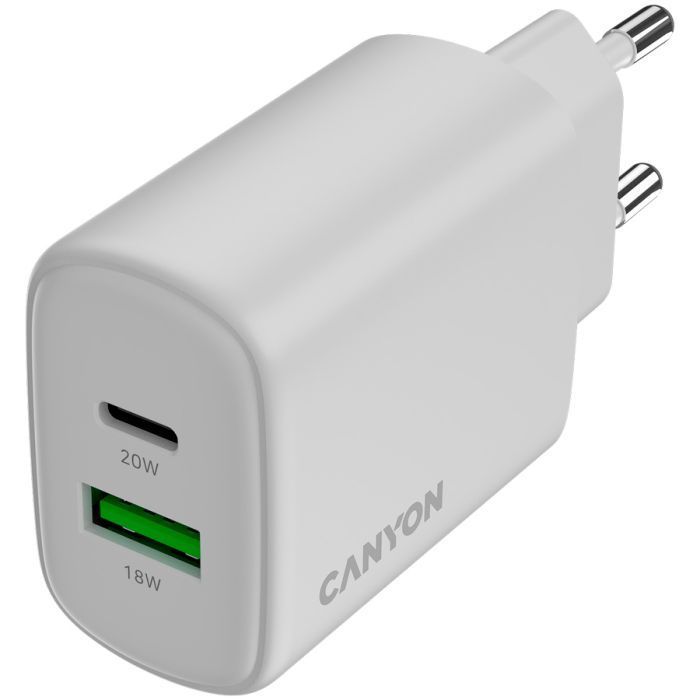 CANYON charger OnCharge 200 20W 1xPD 1xQC EU White