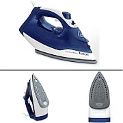 Fier de calcat Tefal Express Steam FV2838E0, 2400W, jet de abur 180 g/min, abur variabil 0-40 g/min, 270 ml, functie anticalcar, alb/albastru
