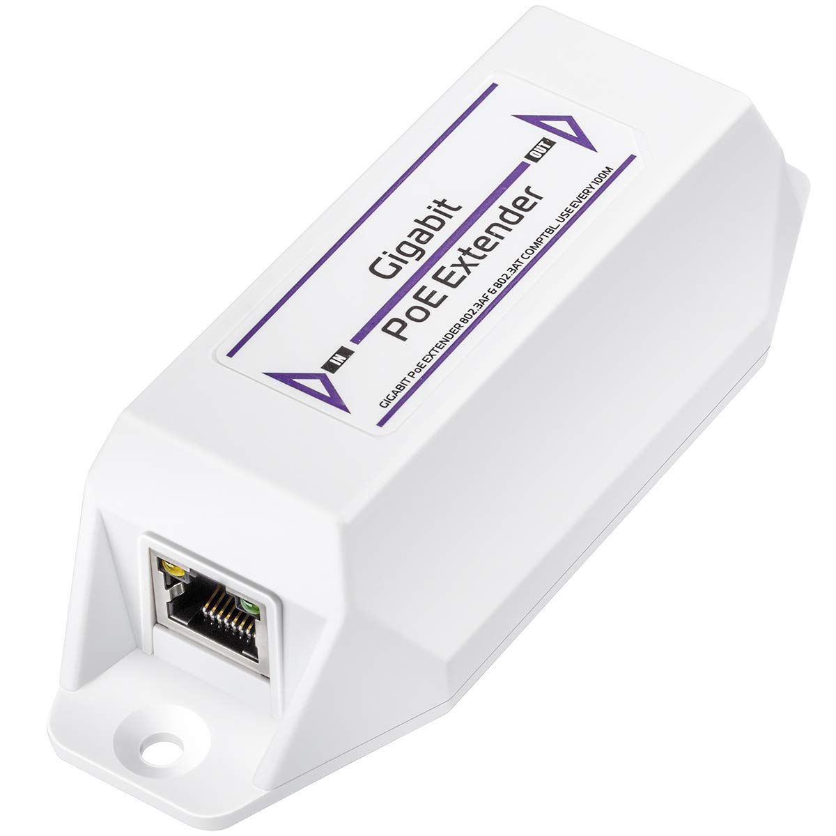 CUDY 10/100/1000Mbps PoE+ Extender, IEEE802.3af/at
