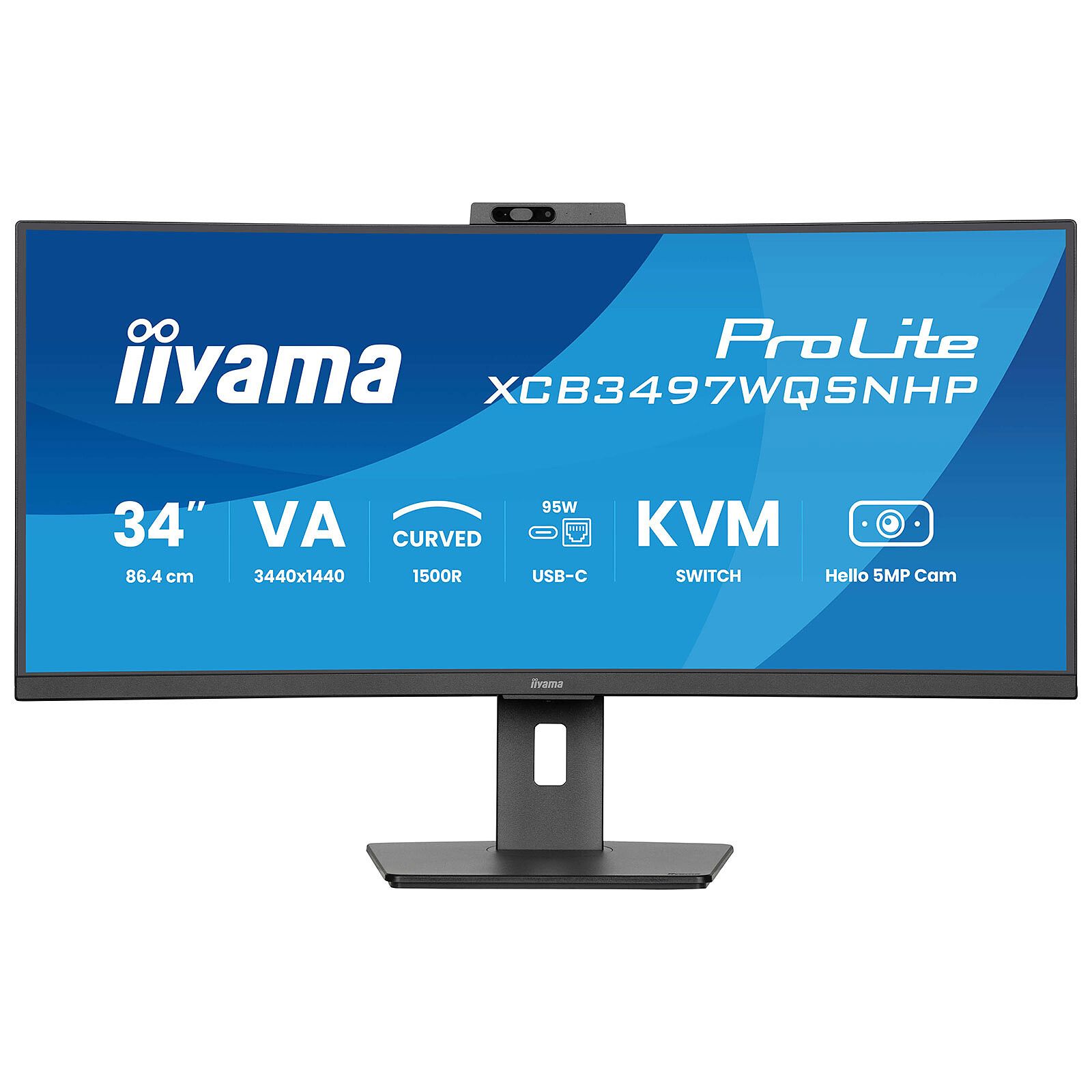 Monitor 34 inch IIyama XCB3497WQSNPH-B1 3440 x 1440, 120 Hz