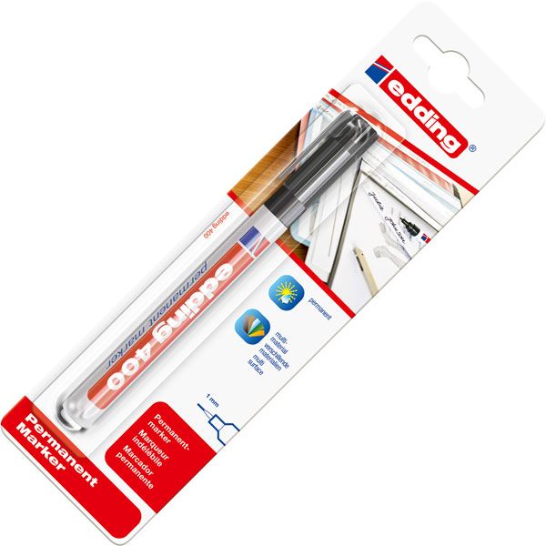 Edding 400 Perm Marker Black Schwarz (4-400001) (4400001)