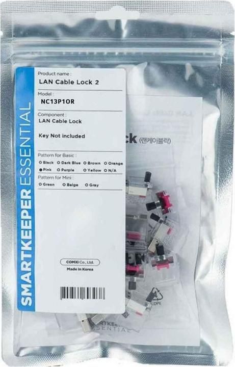 SmartKeeper NC13P1OR 12 x LAN Cable Locks 2 without Lock Key Basic Orange SLSART-0316 SLSART0316 (SLSART-0316)