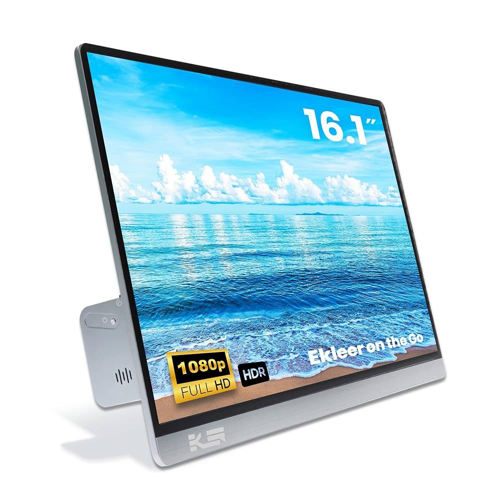 EKLEER 16  Portable LCD Display USB Type-C ink. Travel Pouch