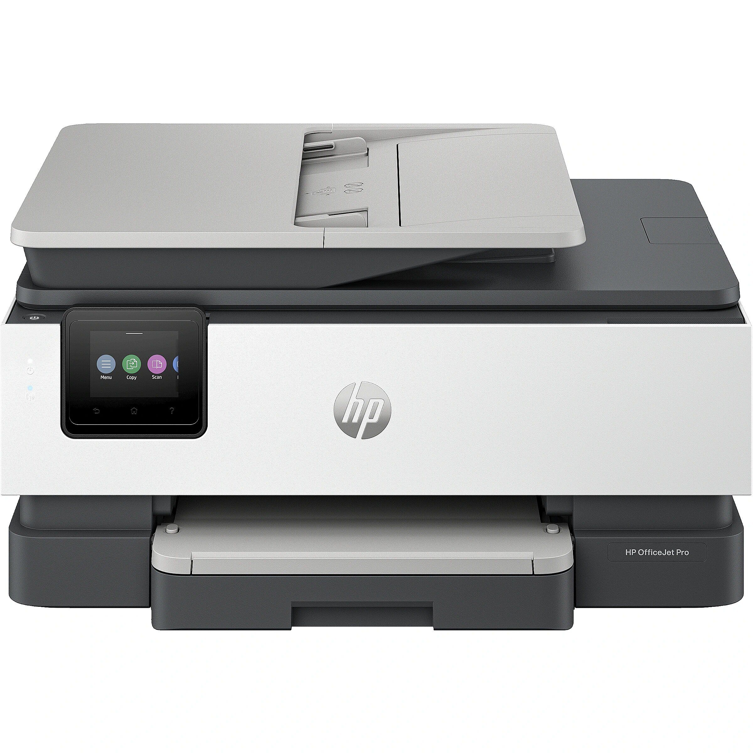 Imprimanta multifunctionala inkjet color HP Pro 8132e, A4, duplex, ADF, Micro USB 2.0, Wi-Fi, 20 ppm negru, 10 ppm color