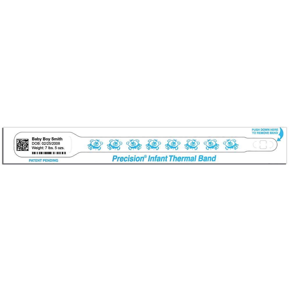 Wristbands infant - 29mm x 216mm -blue snuggy, 200 lbl/roll, 2 rolls/box